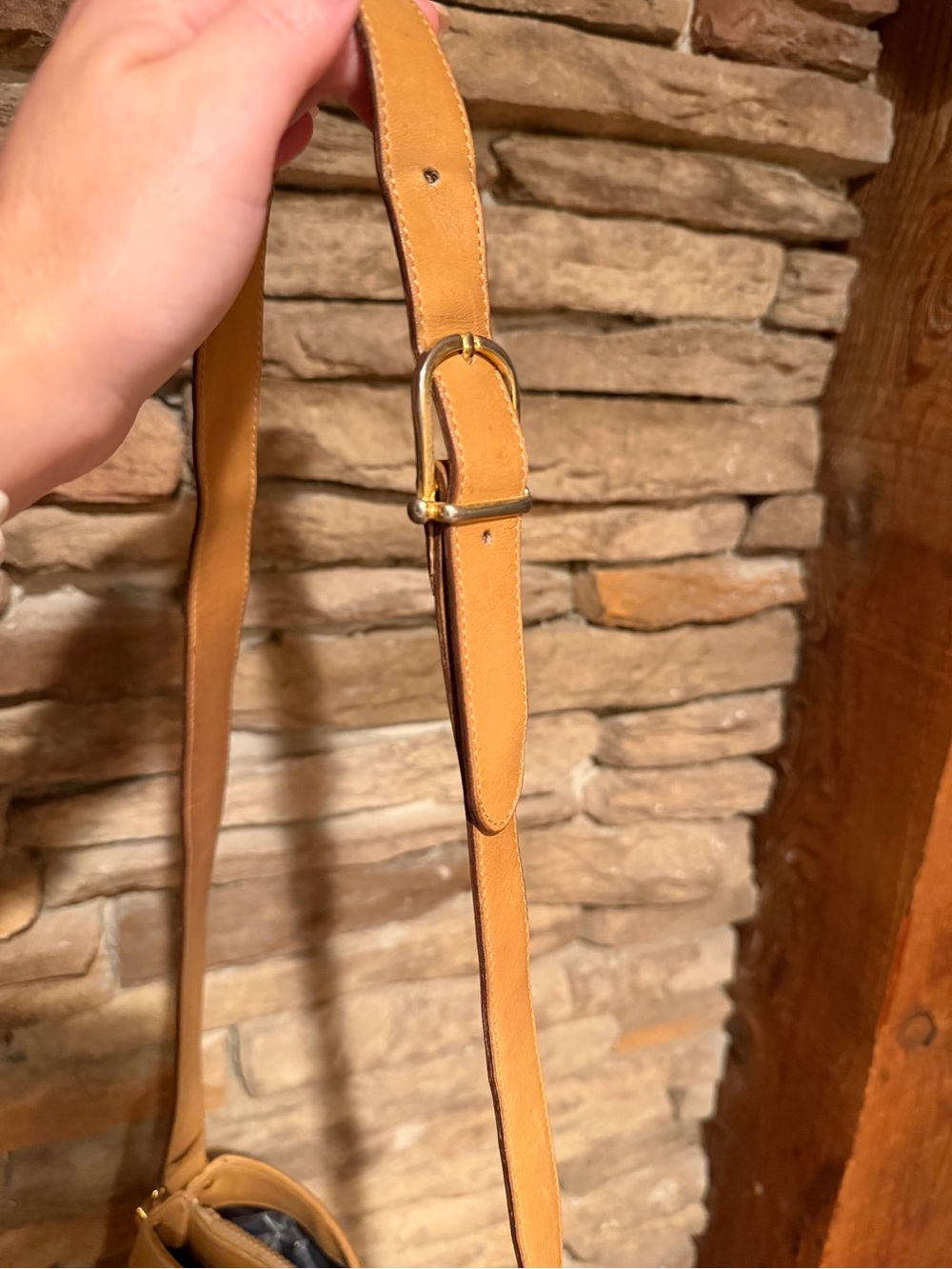 Authentic Celine Vintage 90’s Cognac Monogram Crossbody Bag Leather Trim - Picture 11 of 15
